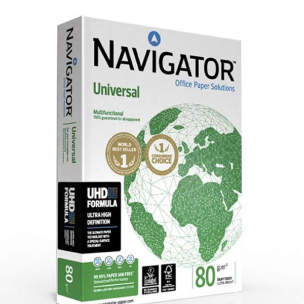 Paquete 500 folios Navigator, envio material papeleria valencia